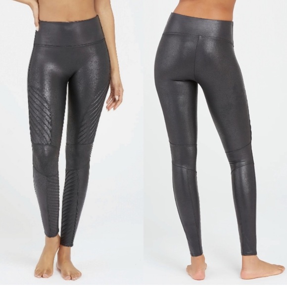 SPANX Pants - Spanx Moto Faux Leather Leggings Small
